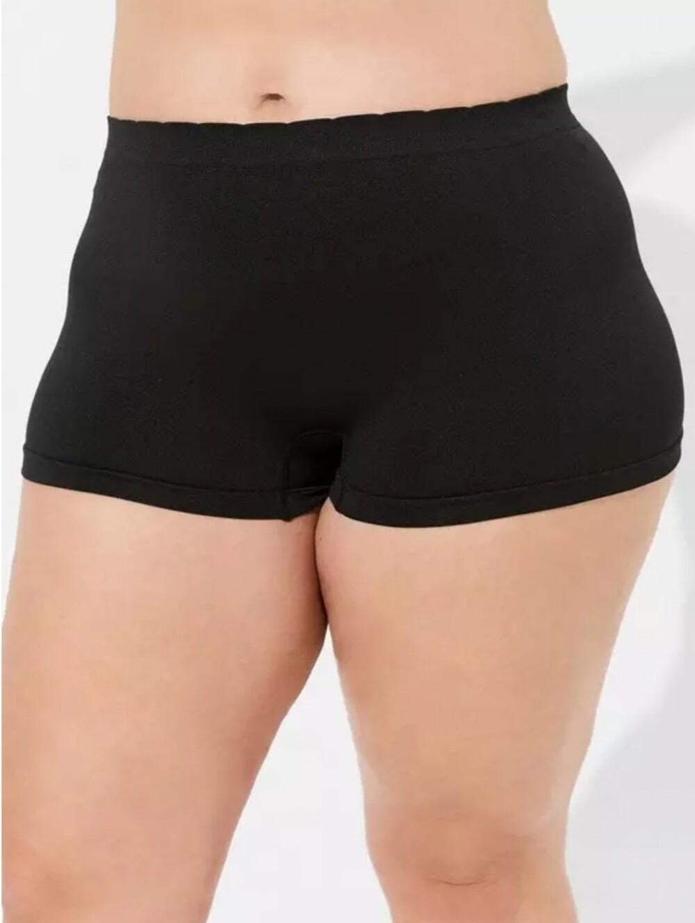Torrid Seamless Smooth Mid-Rise Boyshort Panty Black Size 00